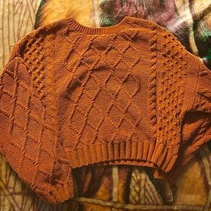 Knit Tiger Orange Sweater